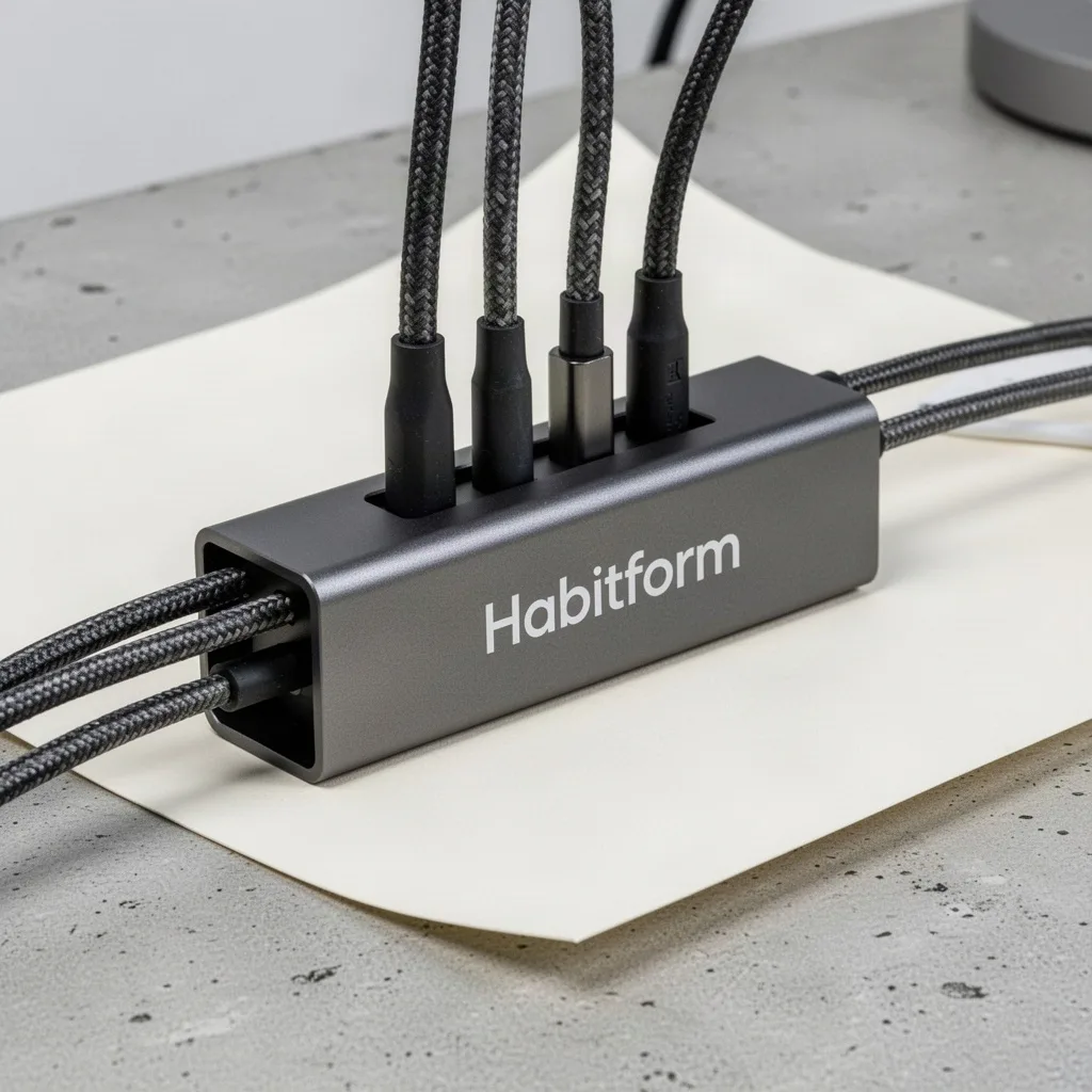 Habitform Weighted Desktop Cable Channel
