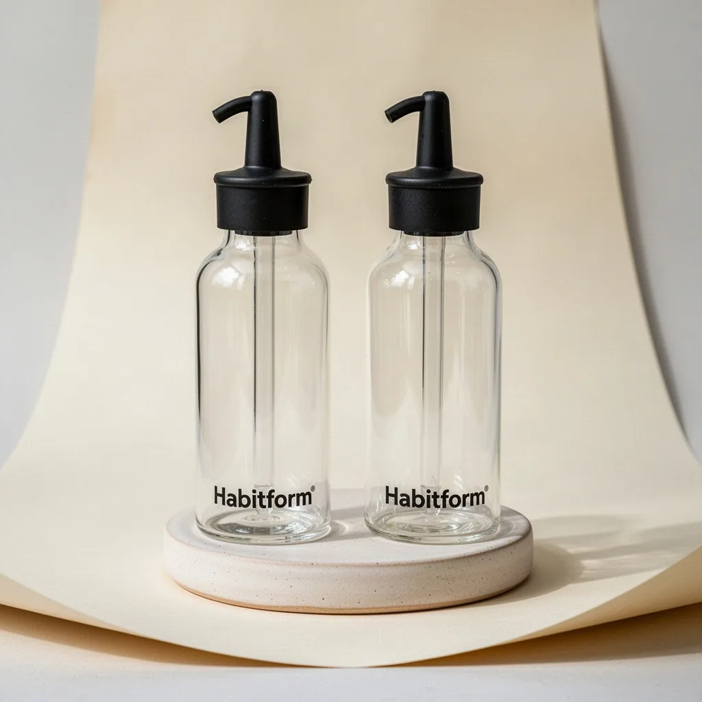 Habitform Borosilicate Oil & Vinegar Dispenser Set